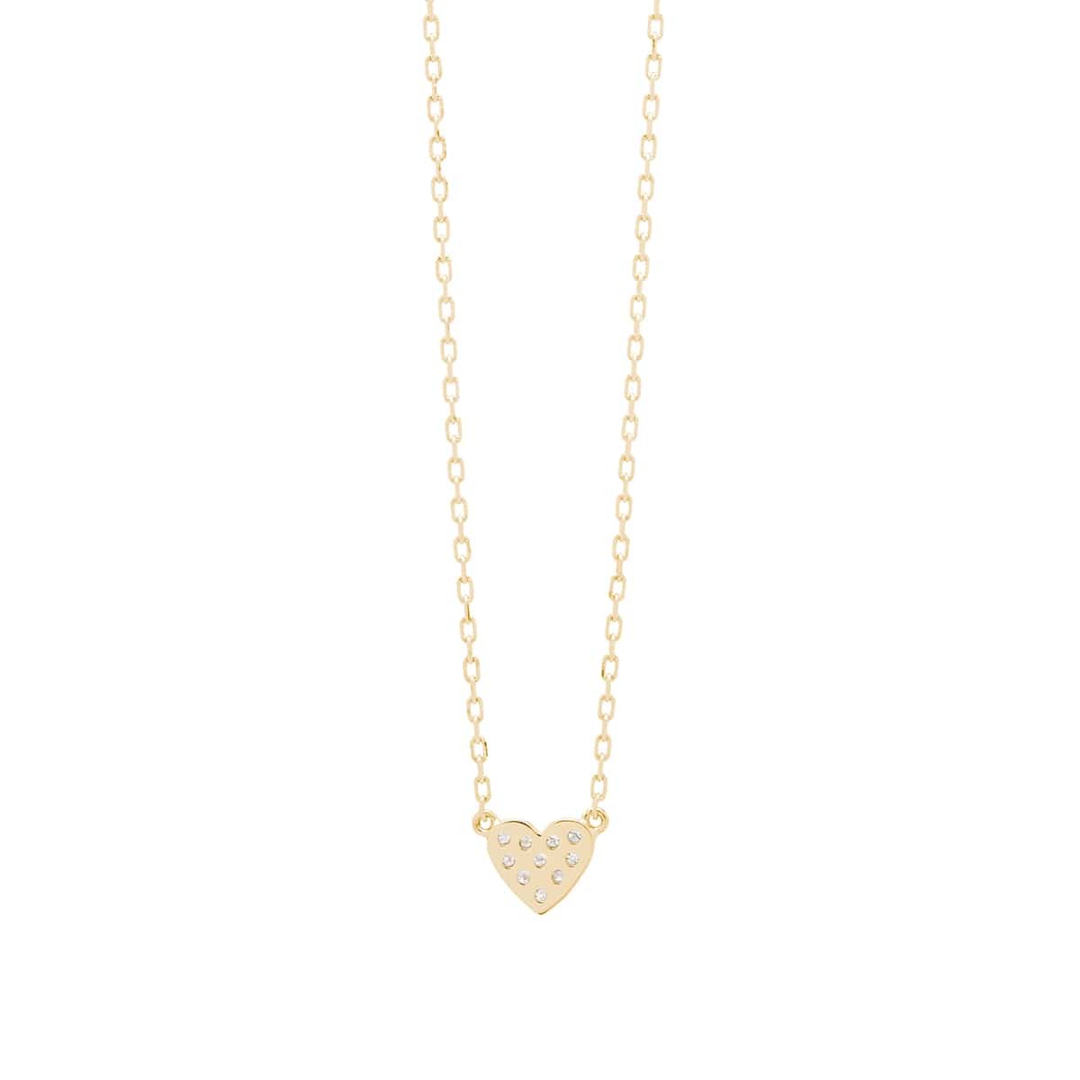 heart pavé 项链