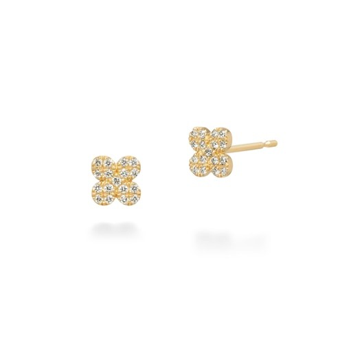petal pavé 耳环