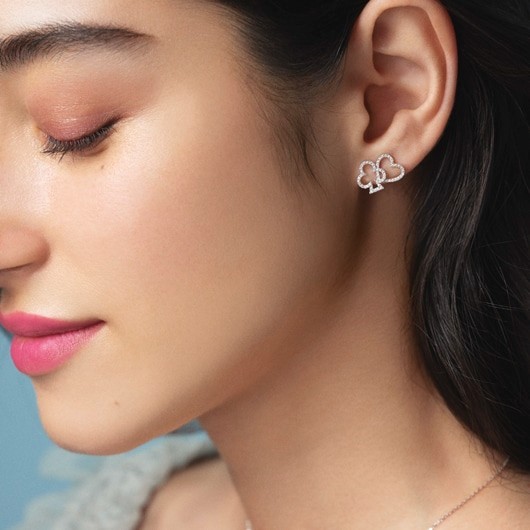 march diamond (heart & club) 耳环