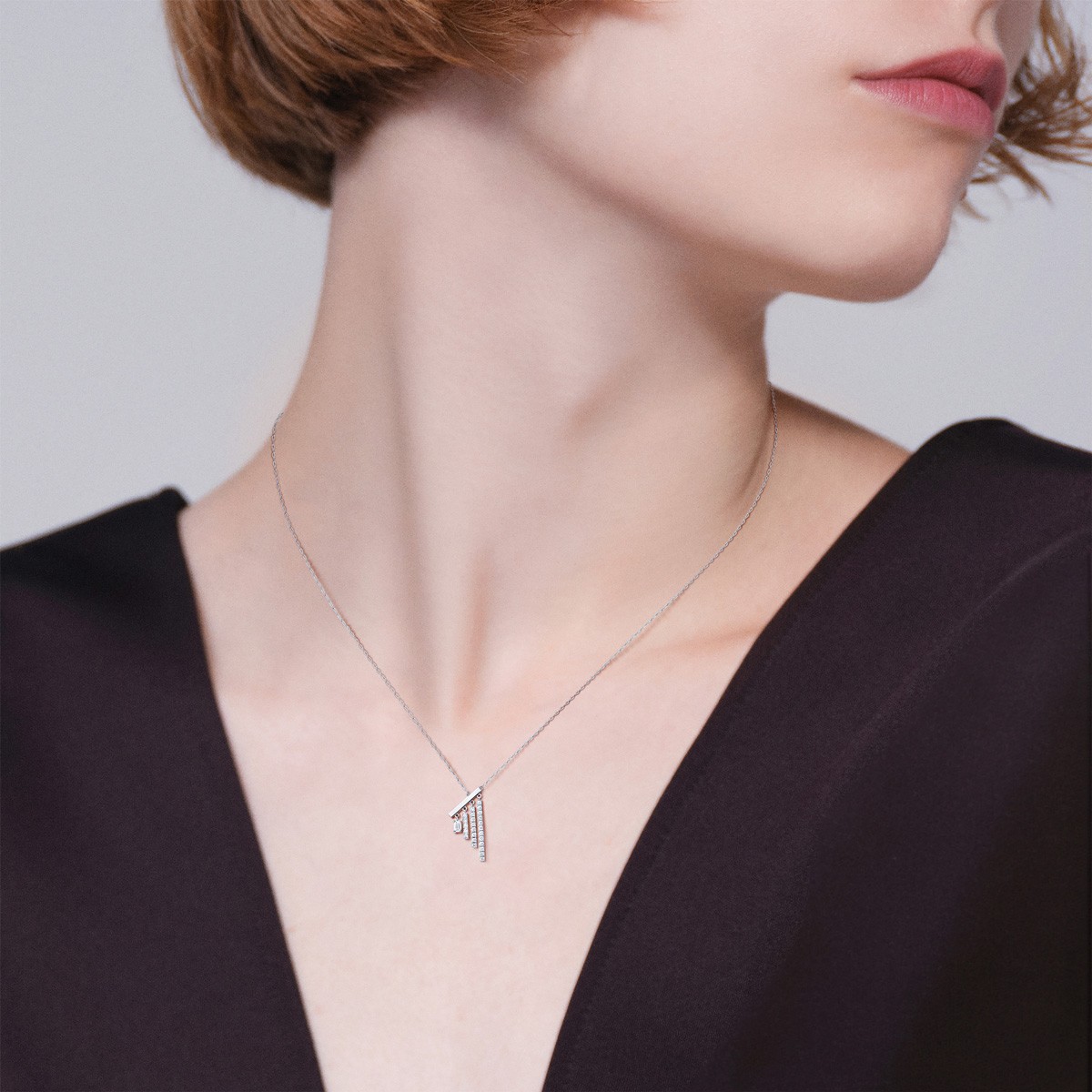 chandelier baguette 项链