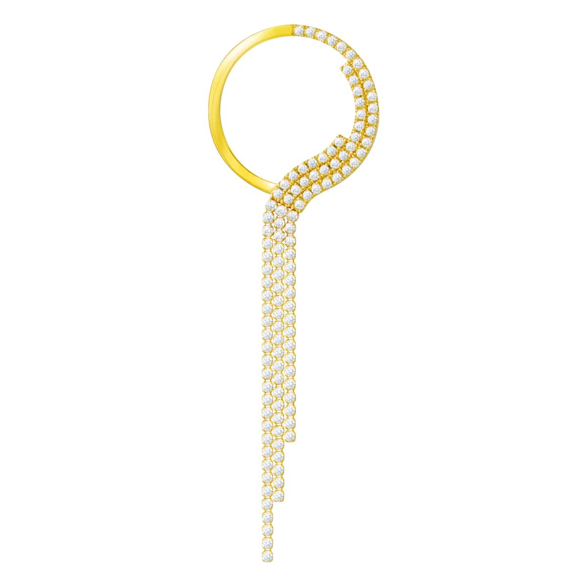 chandelier circle grand 耳环