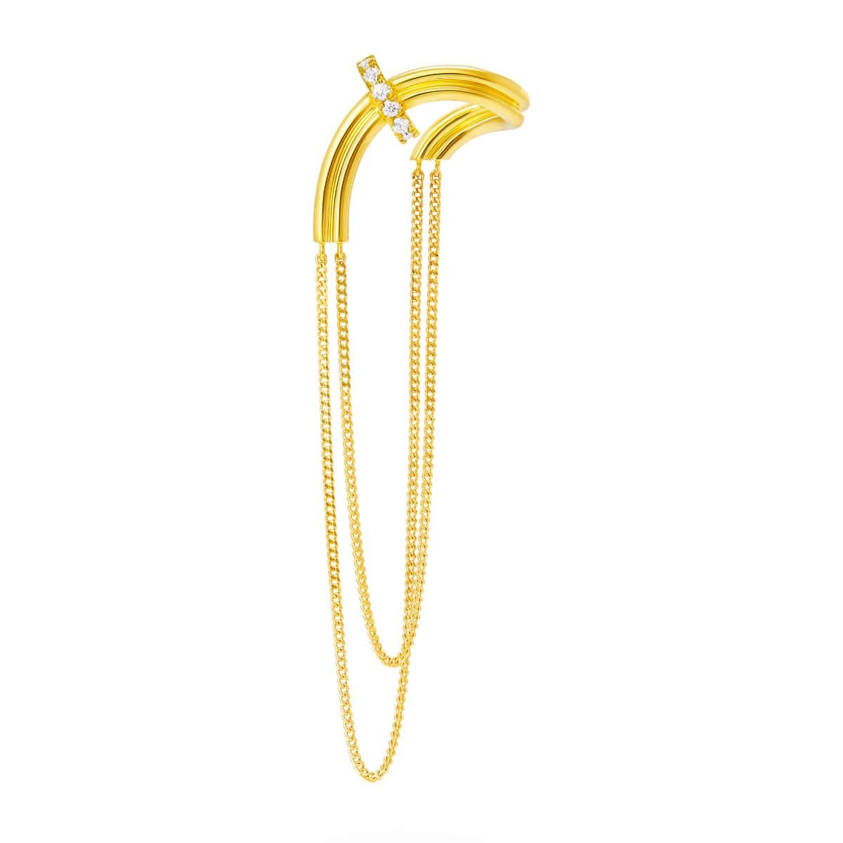 chandelier chain enfold 耳环