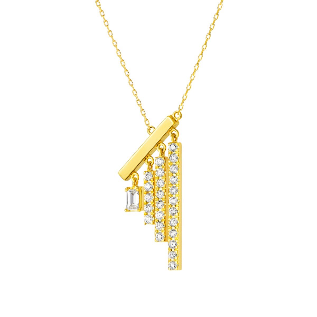 chandelier baguette 项链