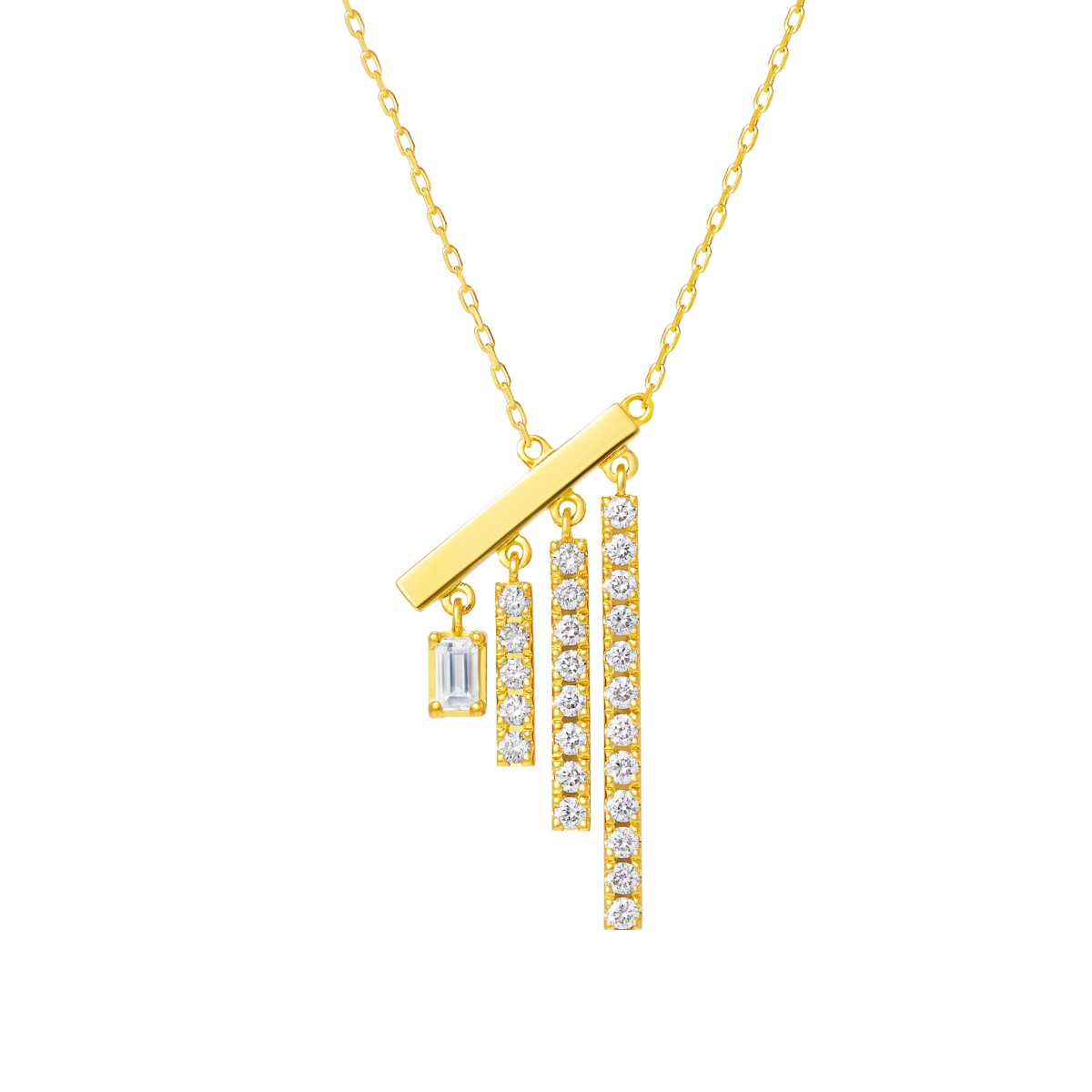 chandelier baguette 项链