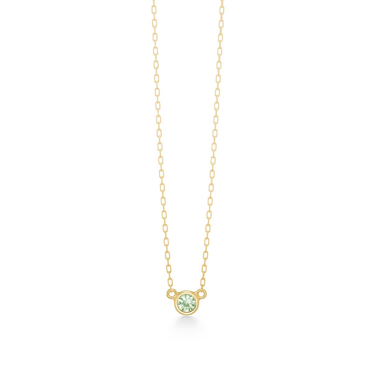 nudity color 项链 (绿色石榴石)