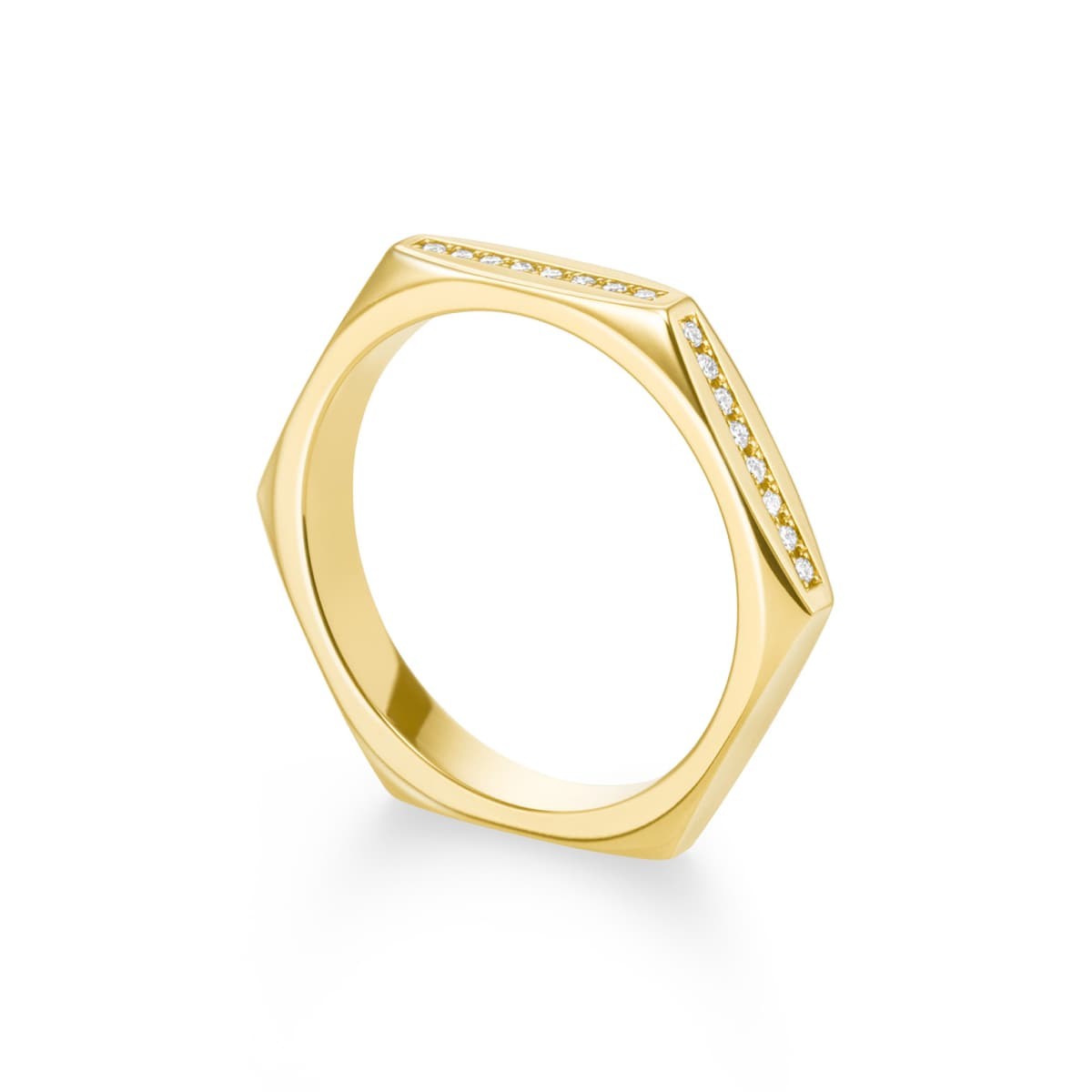 ruche facet diamond 戒指