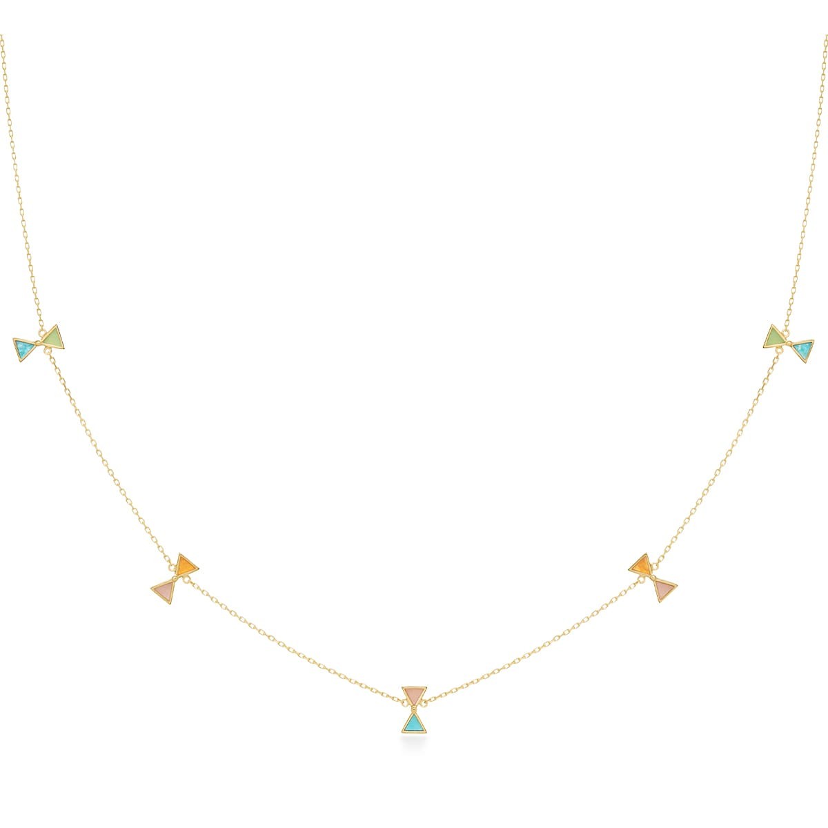 cerf-volant multi color station 项链