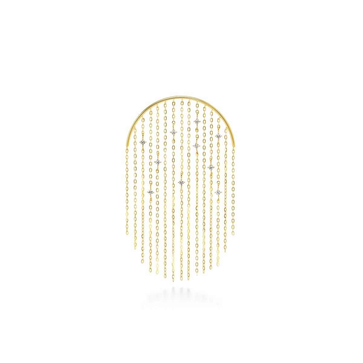 le coeur cascade diamond 耳环