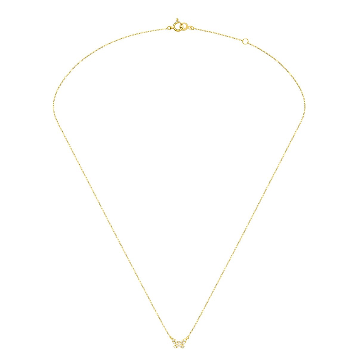 butterfly pavé 项链