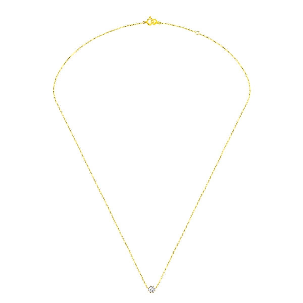 solitaire round 项链（0.25克拉）