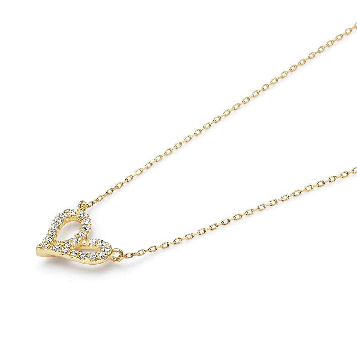 fil rouge heart 项链(全密镶)